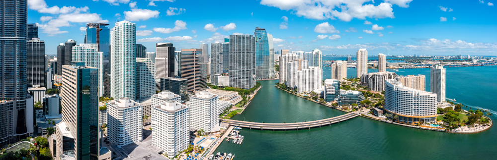 Miami Waterfront Skyline